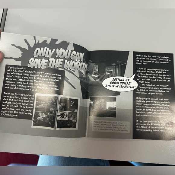 Vintage Goosebumps Attack of the Mutant 1997 CD-Rom Video Game PC - Picture 4 of 5